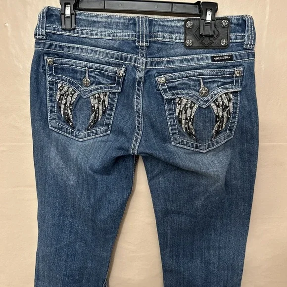 Miss Me Blue Boot Cut Jeans - Picture 1 of 5